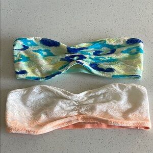 PINK Victoria's Secret Blue and Green Bikini Swimwear